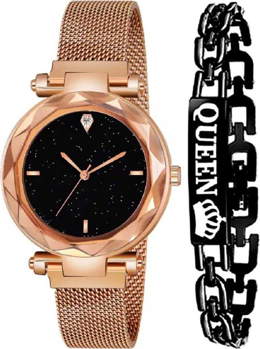 DKEROAD Analog Stainless Steel Rose Gold Strap Watch for Girls | Casual-Party-Wedding-Formal-Sports | - Model578 (B0BGRVC7GP) Amazon Price History, Amazon Price Tracker