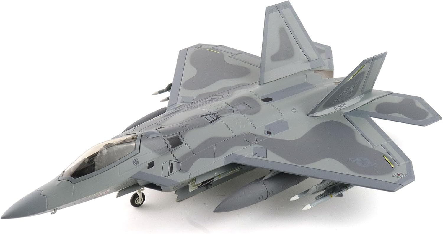Hobby Master | 1:72 Scale Diecast Military Aircraft Replica | F-22 90th FS 100th Anniv. Scheme 09-4190, 90th FS, Elmendorf AB, 2017 | Model HA2826