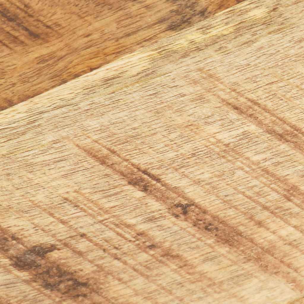 vidaXL Mangoholz Massiv Tischplatte Massivholzplatte Holzplatte Ersatztischplatte Holz Platte für Esstisch Esszimmertisch 25-27mm 80x80cm