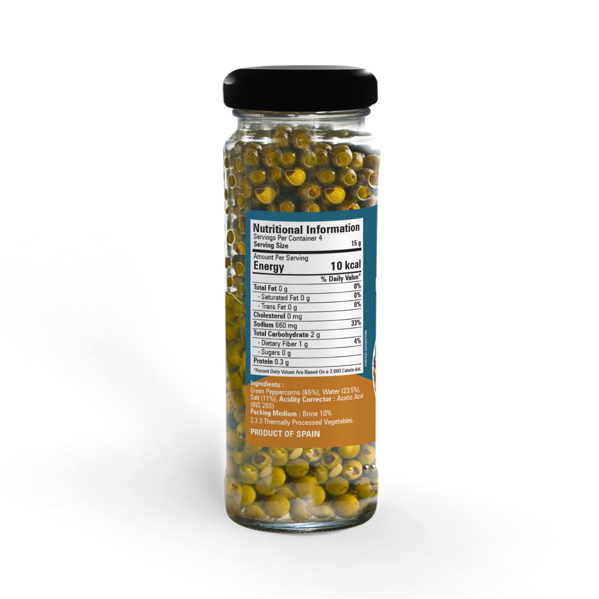 Abbie's Green Peppercorn In Brine 200 g (100 g X 2 units) Product of Spain 4