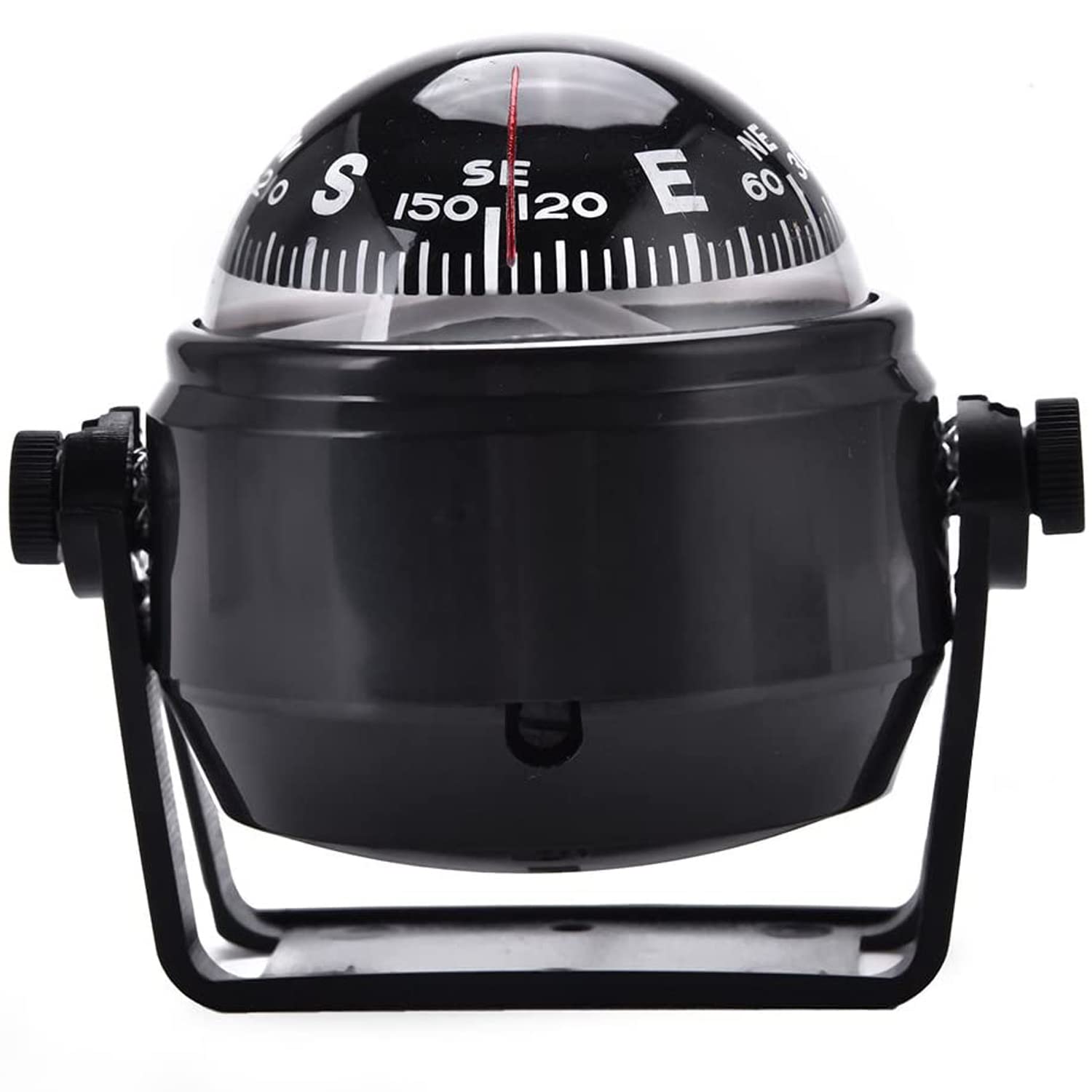 Boussole de navigation électronique noire avec cadran pivotant haute lisibilité