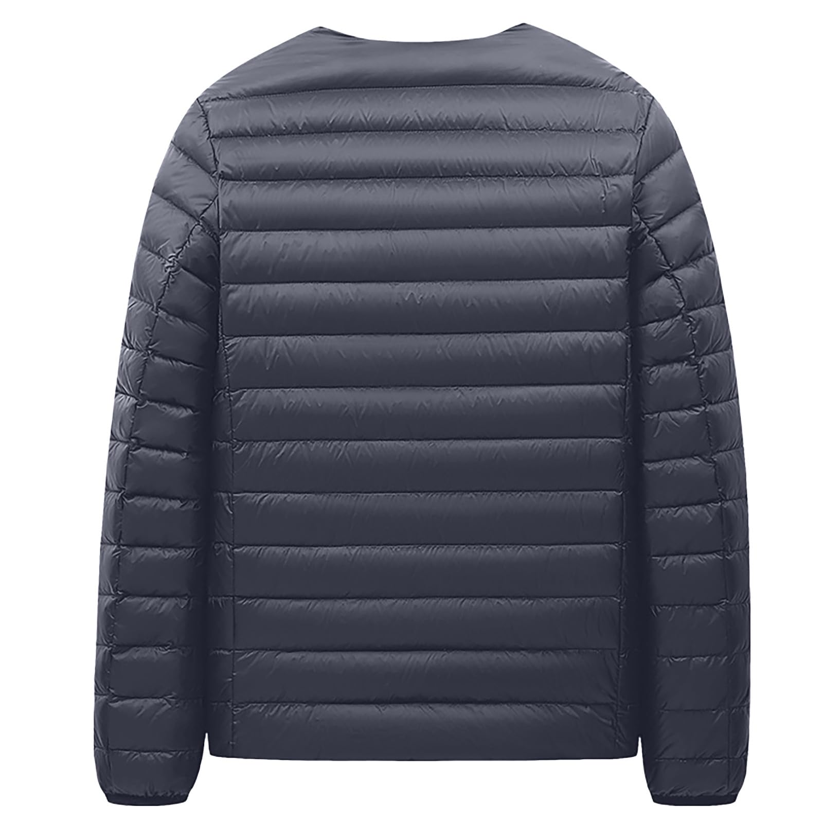 Genérico Chaqueta Acolchada Ligera Hombre, Abrigo Hombre Invierno con Capucha,Chaqueta De PlumóN Ligera Y CáLida con Cuello En V Corto para Hombre