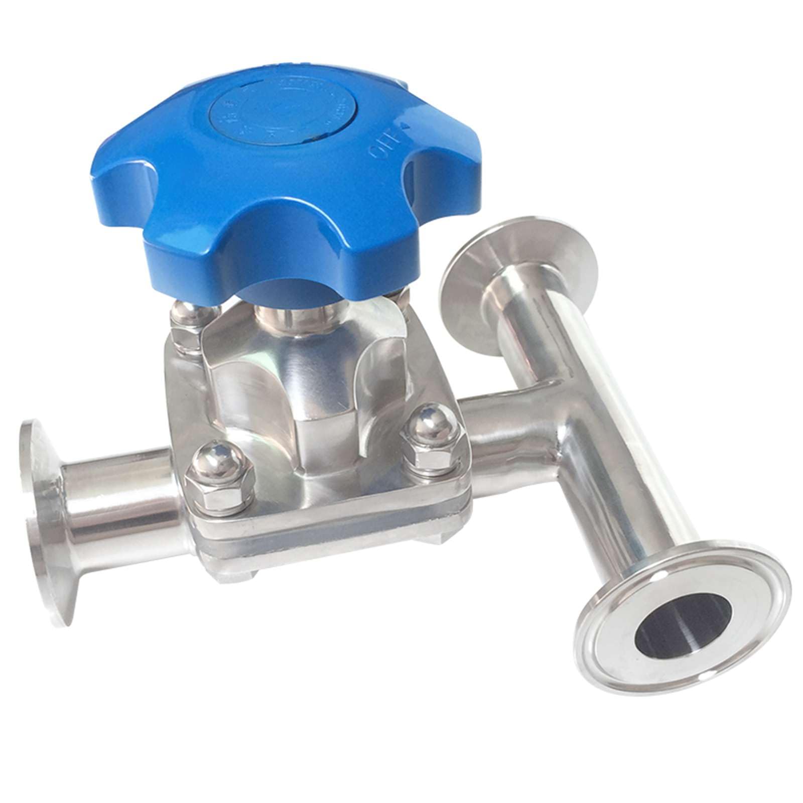 PAKMEZ 1.5" 38mm DN40 Ferrule O/D 50.5mm Tri Clamp 1.5" 3 Ways 316 Stainless Steel Valve Brew Beer Dairy Product