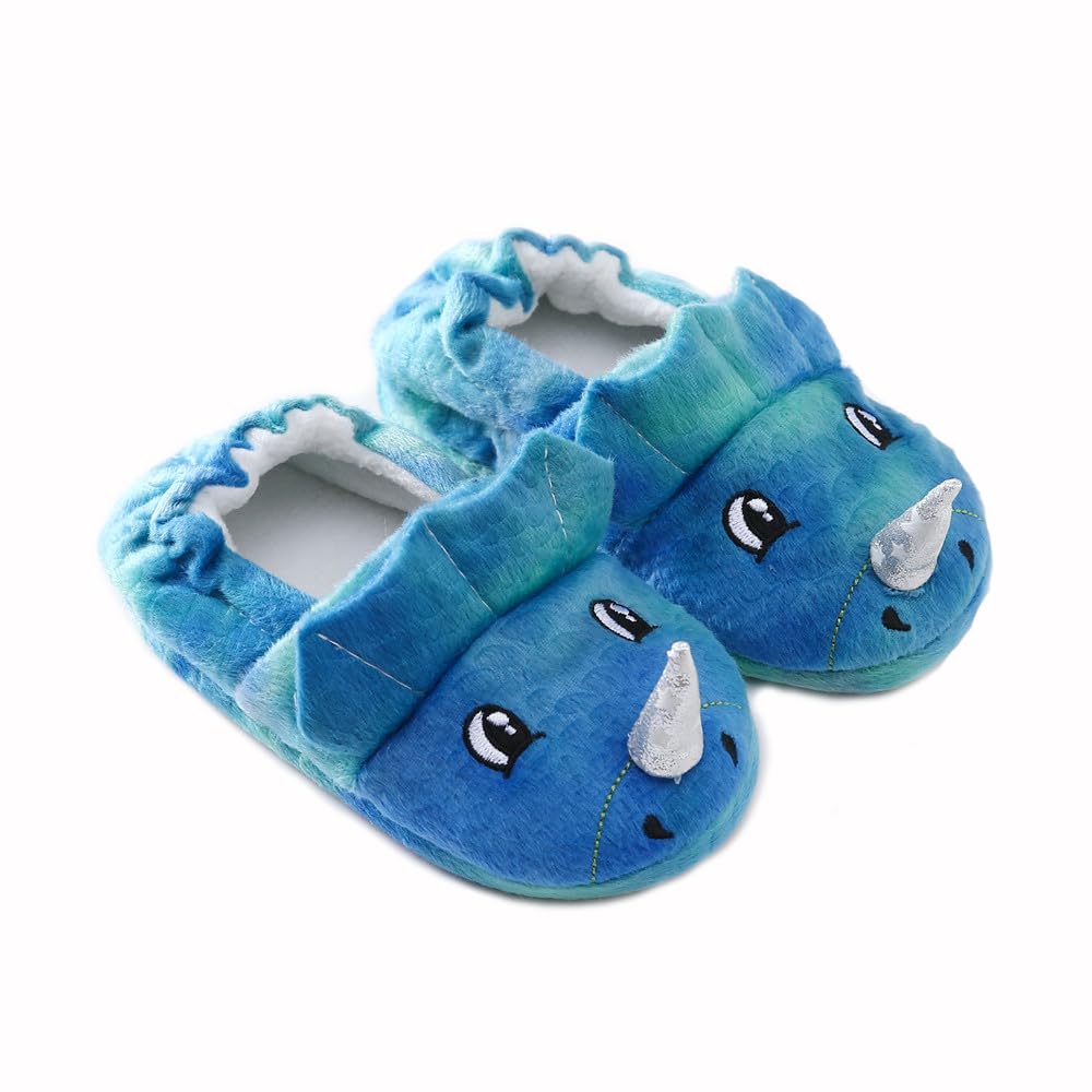 Enteer Baby Boys' Cartoon Rubber Home Slippers