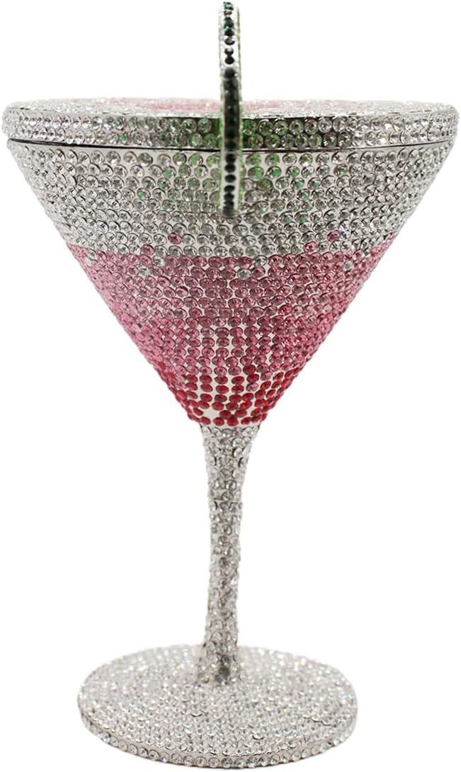 Women Goblet Rhinestone Evening Bag Cocktail Cup Diamond Clutch Funny Crystal Prom Handbag Wedding Purse for Party | Women, Goblet, Rhinestone, Cocktail Cup, Diamond, Funny - Image 2