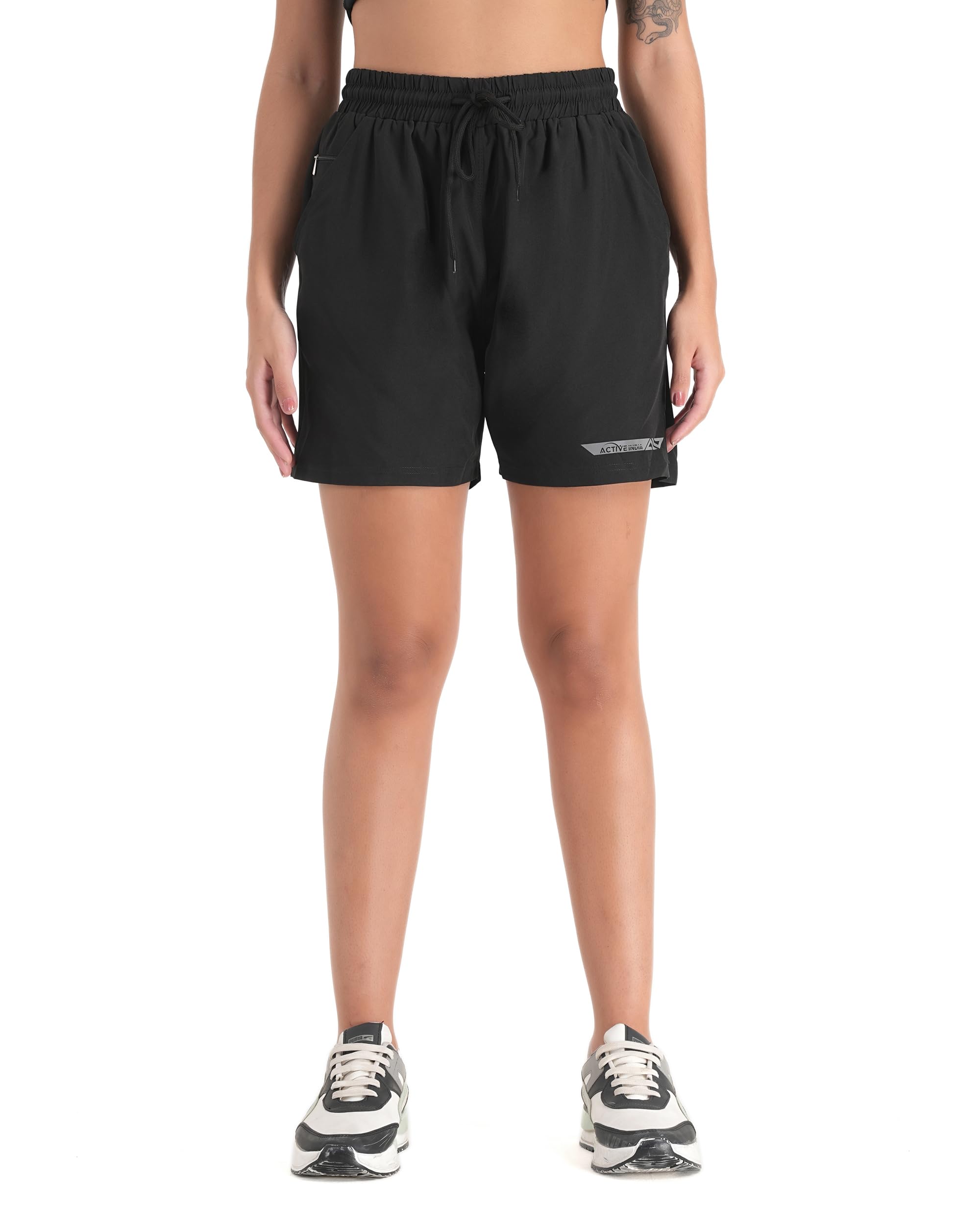Women’s Cotton Workout Shorts with Pocket | High Waist Yoga Gym Running Shorts for Women & Girls | Breathable Stretch Activewear, Quick Dry, Comfortable Daily Sports Wear-picture-17