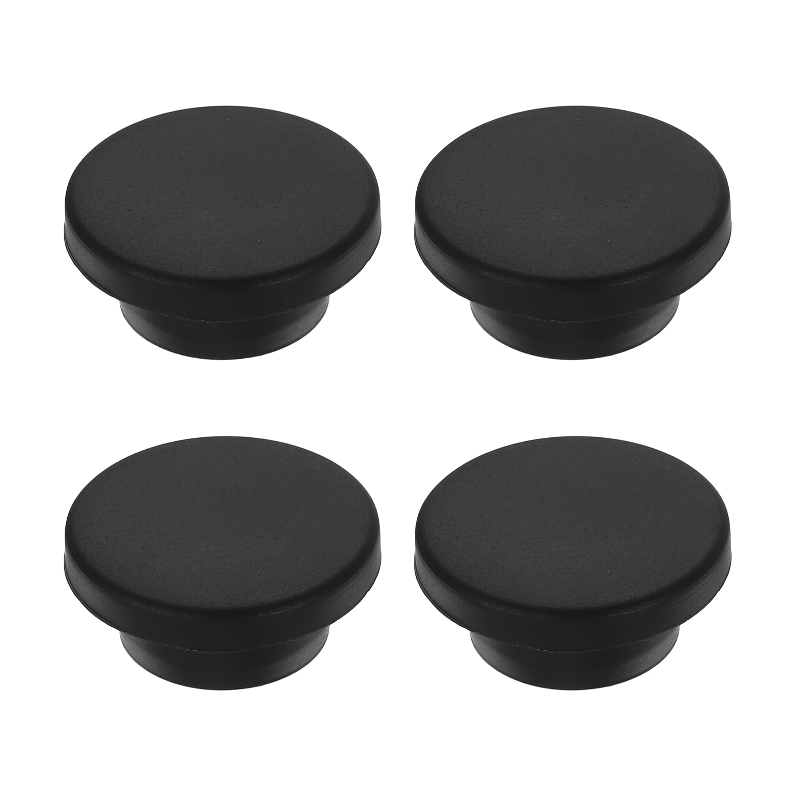 sourcing map 4pcs T-Shaped Silicone Plugs 25mm 31/32 Inch Dia, Black
