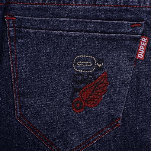 Image of Boys Regular fit,Light Blue,Drawstring Elastic Waistband,Stretchable Cotton Denim, Clean Look,Casual,Below Knee Length, 3 /4 Shorts