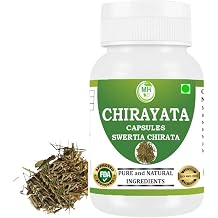Chirayata Capsules 500mg | Swertia Chirata Extract | Nepali Neem Herbal Supplement | Pure Chirayata Extract | Plant-Based Herbal Formula | Natural Detox & Skin Support | 60 Veg Capsules
