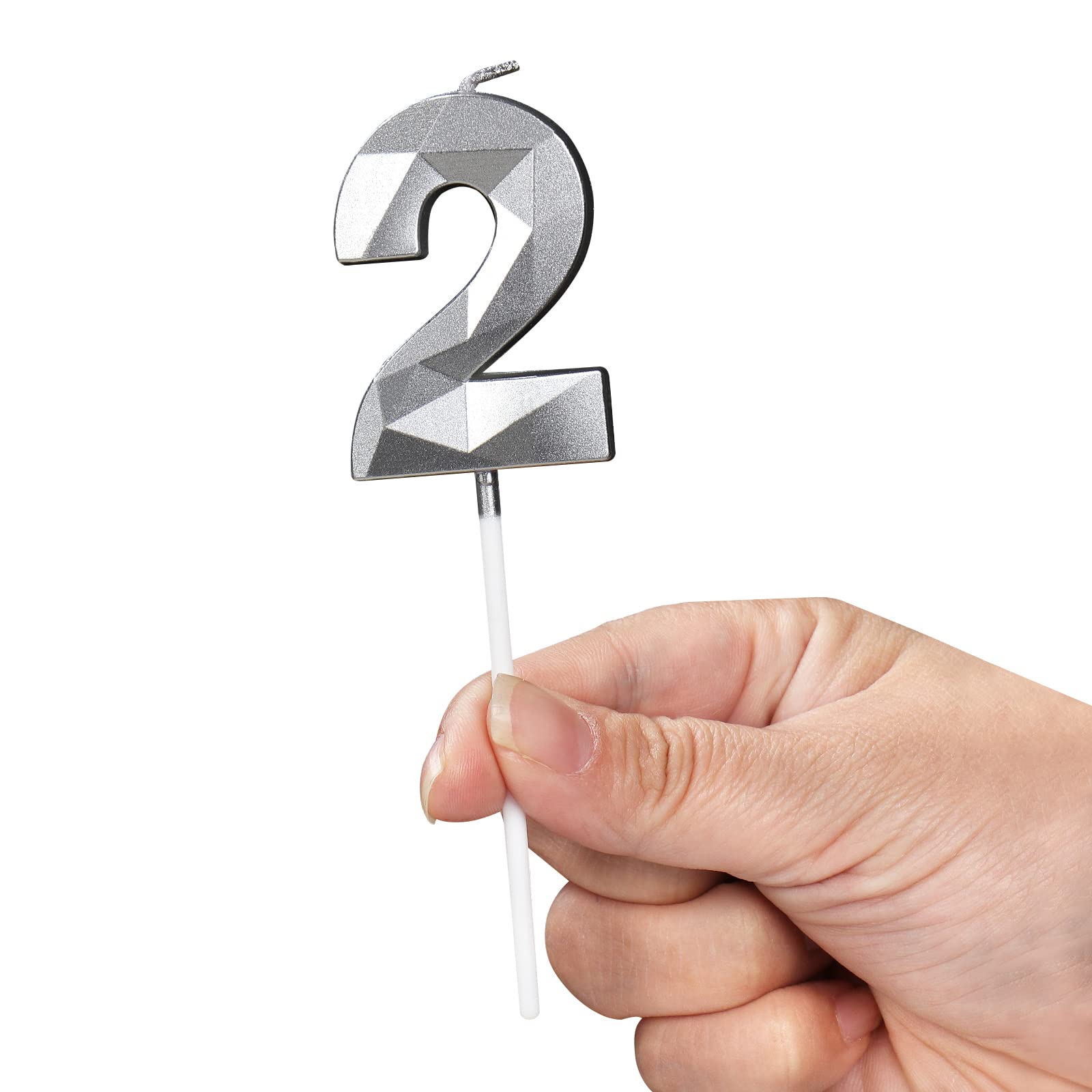 CANDELINA NUMERO 3 TRE PER TORTA FESTE ANIMAZIONE COMPLEANNO CANDELA - Foto 12