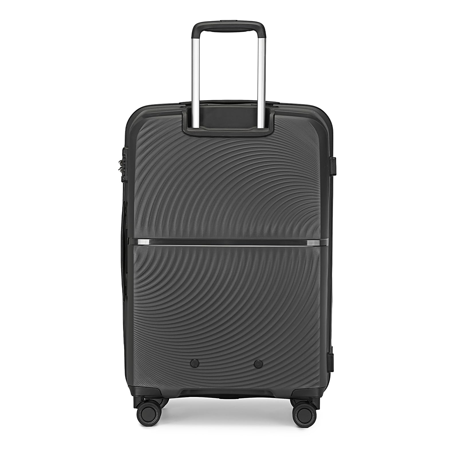 British Traveller Juego de 3 Maletas de Viaje Cabina 55/67/76CM Polipropileno Maletas de Viaje Grandes 23 Kilos con Cerradura TSA (Negro)