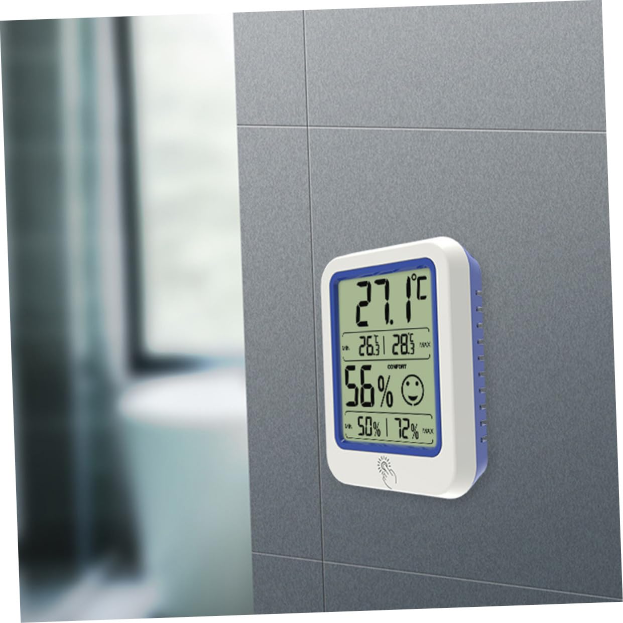 Abaodam Lot De 3 Thermomètres Numériques Hygromètres Et Hygromètres D'Intérieur Avec Écran Lcd Et Fil En Plastique