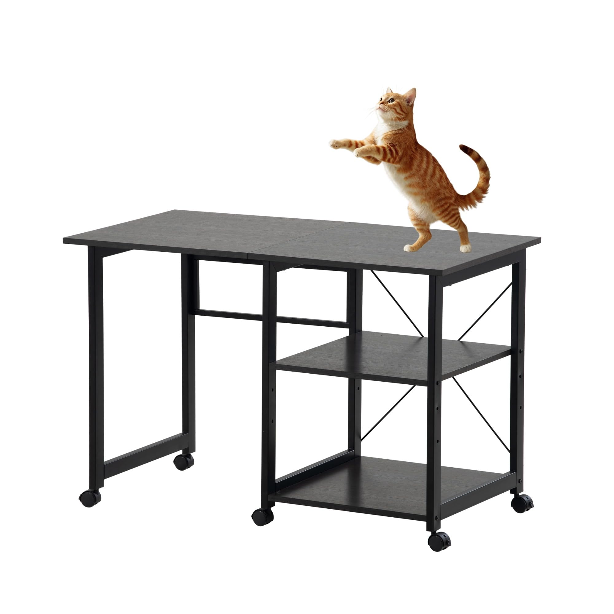 パソコンデスク 簡易デスク学習デスク 3段収納ラック キャスター付き【ホワイト】 Amazon | ワゴン キャスター付き 3段 ホワイト DWG03W アスカ