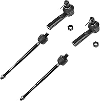 Vista 115 de TRQ Juego de varillas de acoplamiento delanteras interiores y exteriores, 4 piezas, compatibles con Infiniti G35 03-09 Nissan 350Z 2003-2007