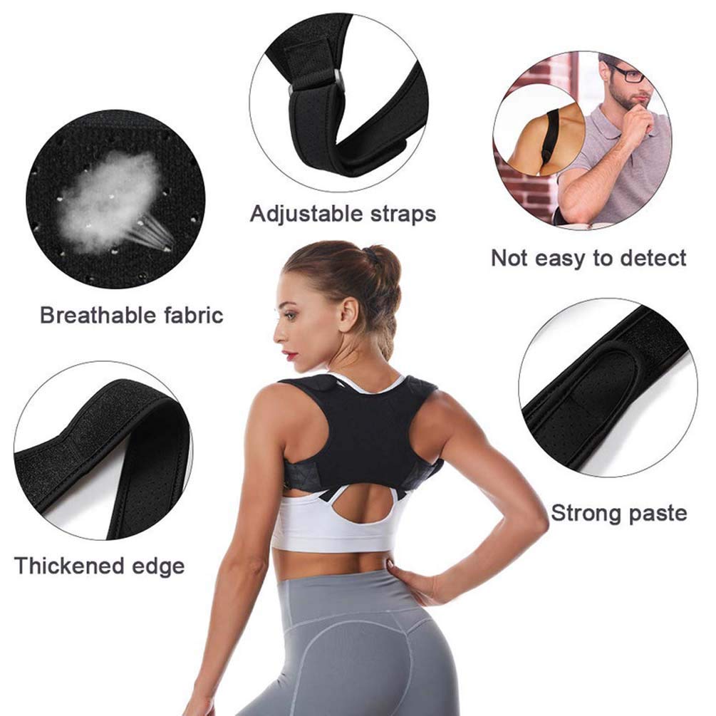 Bene Correttore Postura Schiena Spalle per Uomo e Donna, Fascia Posturale Spalle e Schiena, a Fascia Traspirante Regolabile Posturale Correzione Unisex, L