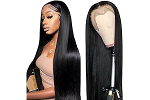 250% Density 30 Inch 13x6 Lace Front Wigs Human Hair Straight HD...