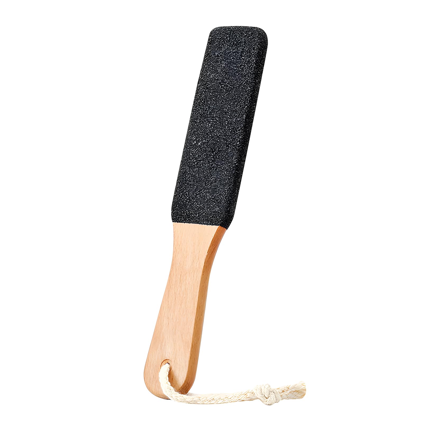 maxtachi Foot File Pumice Stone, Premium Foot Scrubber with Wooden Handle, Professional Callus Remover for Foot, Foot File for Hard Skin, Foot Cracked Heels & Dead Skin in Shower
