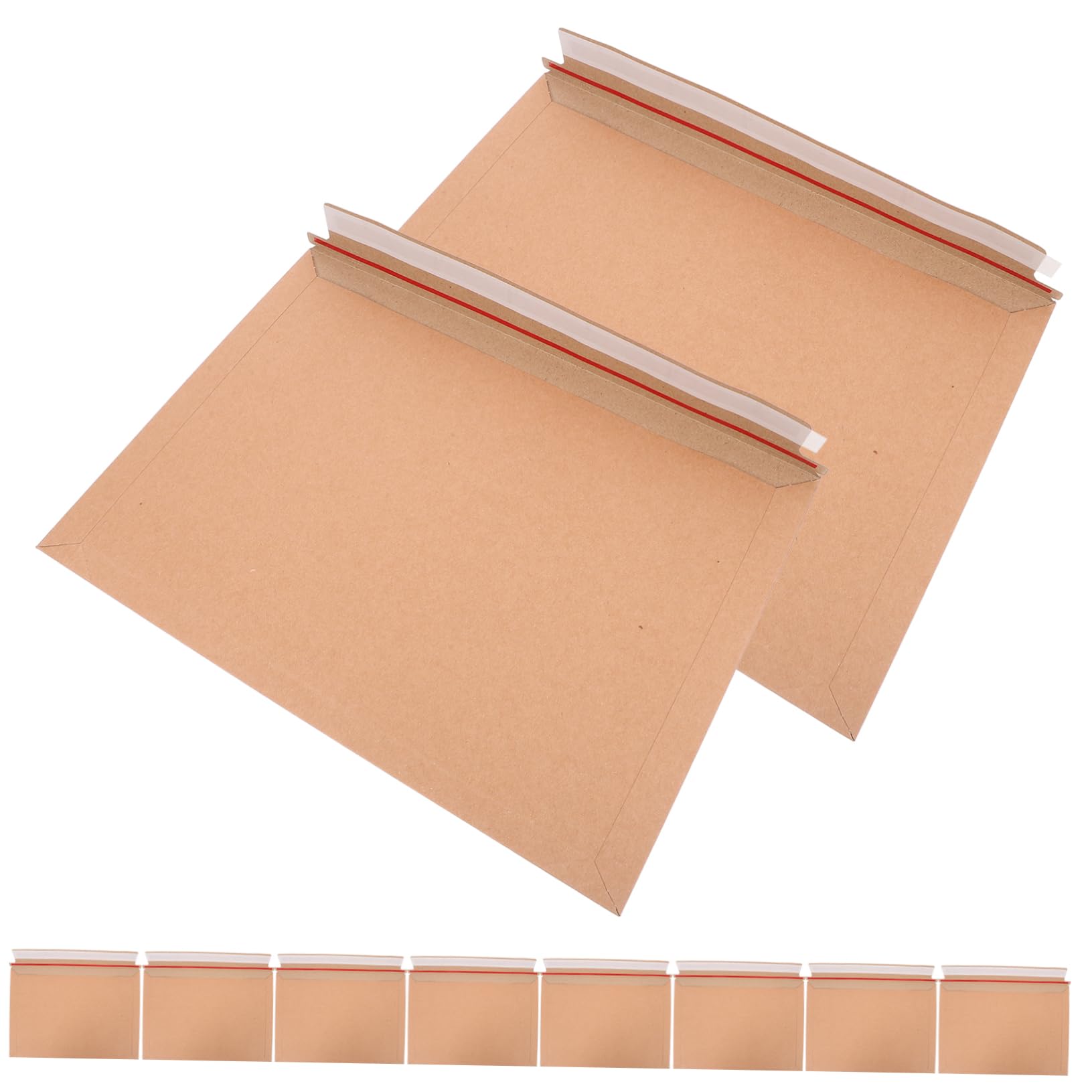 A4 Versandtaschen 30 Stück aus Papier Selbstklebend Flach | Khaki, für Fotos und Dokumente, Blanke Außenfläche zum Beschriften oder Bedrucken