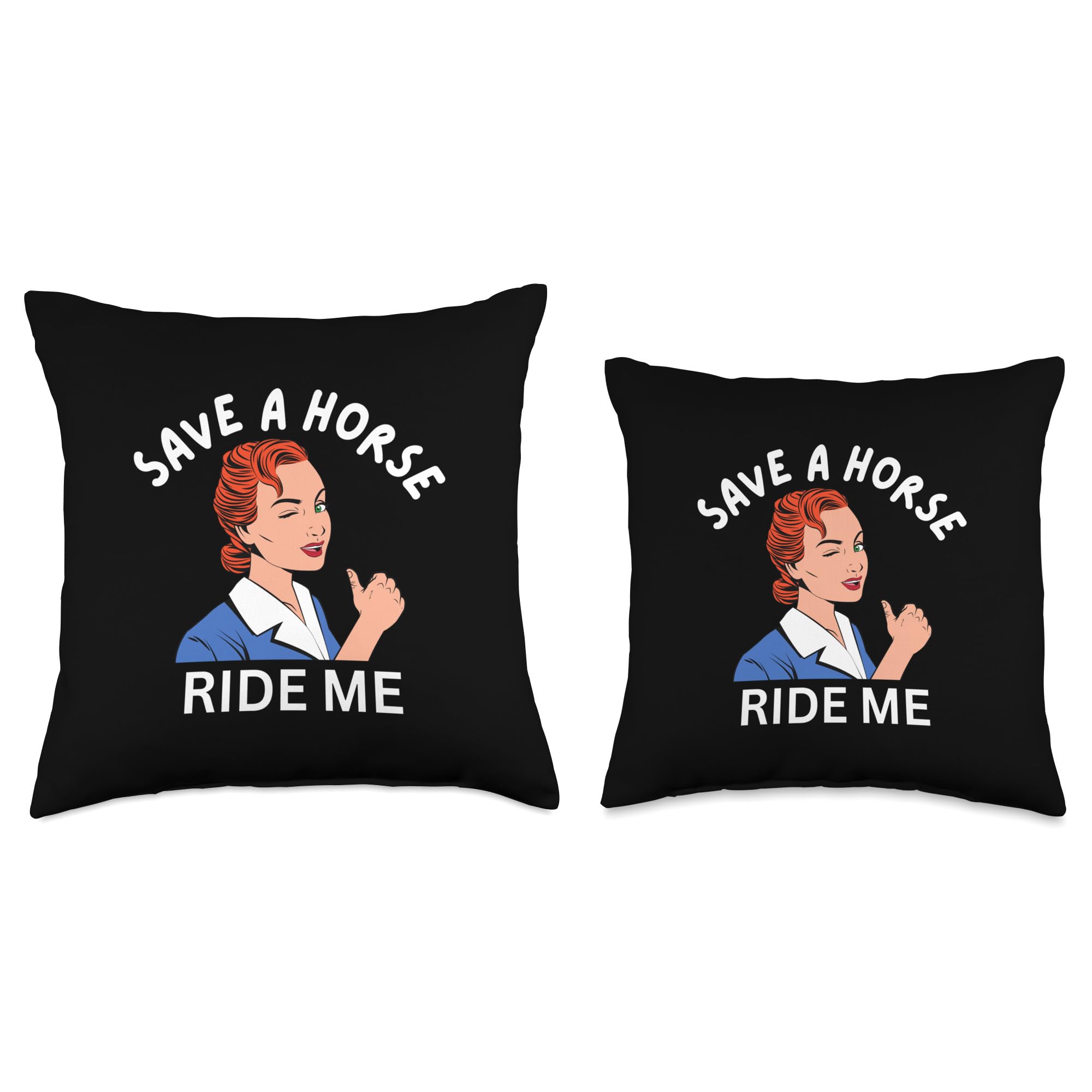 Amazon.com: Save A Horse Ride Me Funny Saying Meme Pun Joke Adult Humor  Throw Pillow : Home & Kitchen