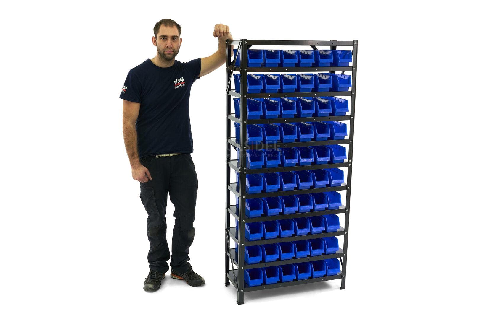 HBM Bakkenkast, Sistema di stoccaggio, Rack con 60 contenitori di stoccaggio
