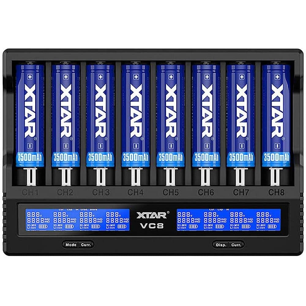 Xtar VC8 Ładowarka, Czarny, 8 portów