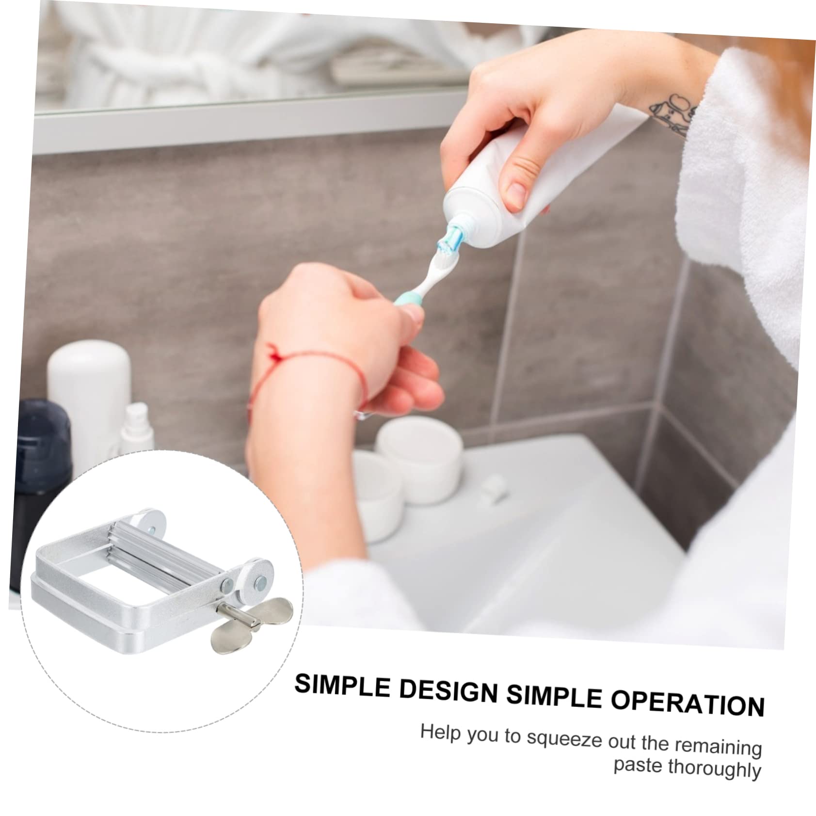 Gatuida 3piezas Exprimidor De Pasta Para Cabello y Dentífrico Prensatubos Multifuncional Para Cosméticos y Productos De Cuidado Personal Diseño Resistente y Duradero