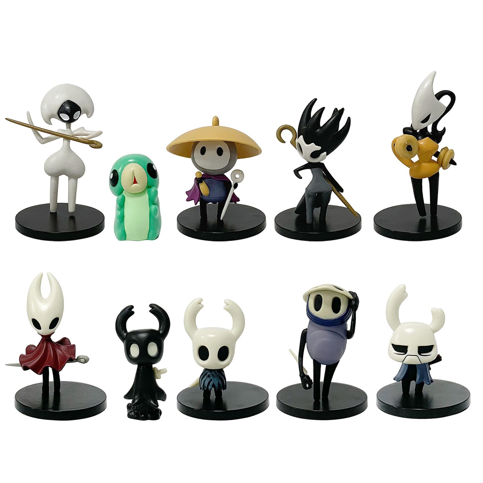 YXCC-SEN Hollow Knight‌ Figure The Knight‌ Figure Hornet Quirrel Pale King