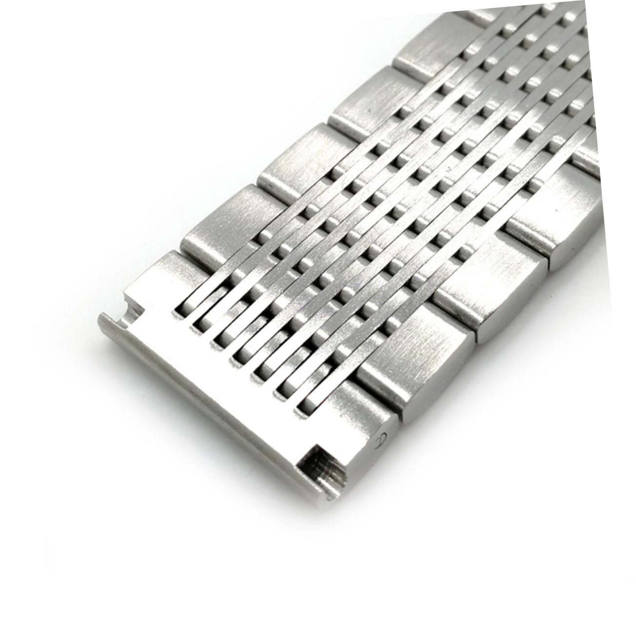 KOMBIUDA Bracelet de Montre de 20mm en Acier Inoxydable, Argenté