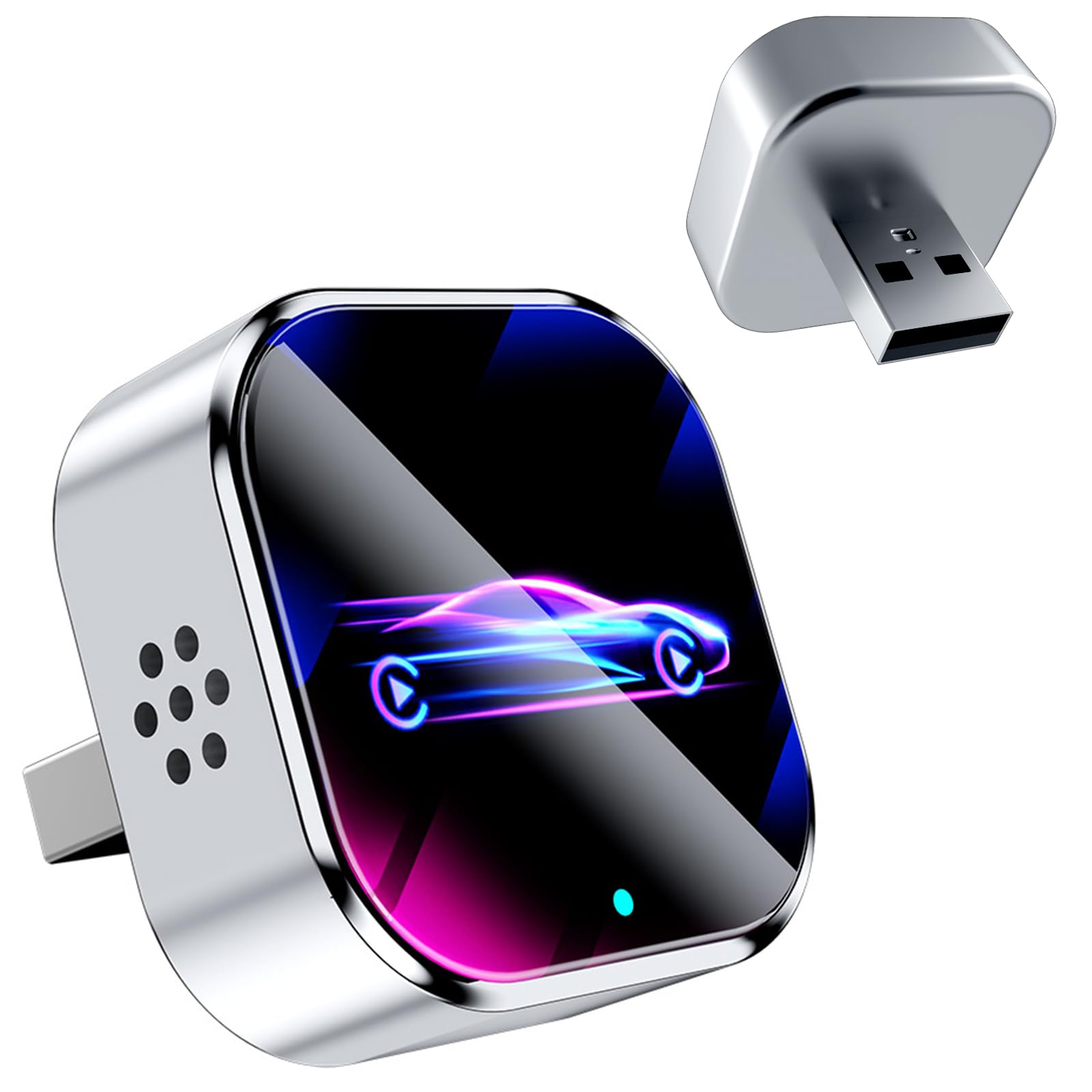 Photo 1 of 2026 Wireless CarPlay Adapter Upgrade Wired CarPlay to Wireless, Mini USB Design for Cars with Built-in Wired Apple CarPlay Plug and Play Easy Use Fast Stable Connection Car Play for iPhone
