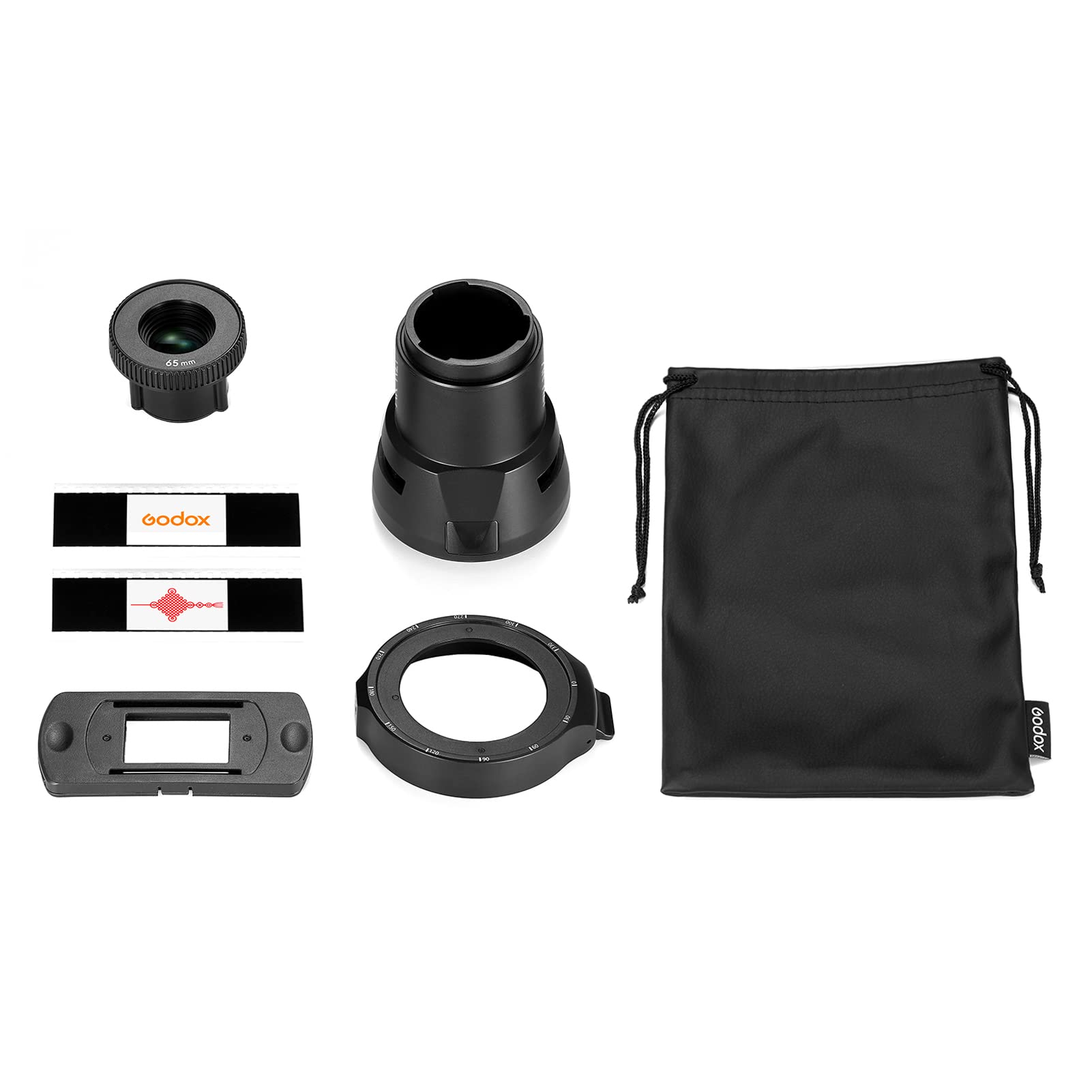 AK-R21 Camera Flash Projector Set with 65mm Projection Lens + Mounting Adapter for Round Head Flash + Slide Box + 2pcs + Storage Bag for AD100/ AD100 Pro/ AD200/ AD200 Pro/ V1-image-28