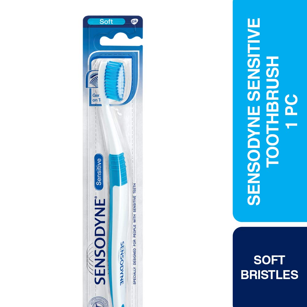Sensodyne Toothbrush: Sensitive toothbrush with soft rounded bristles , 1 piece