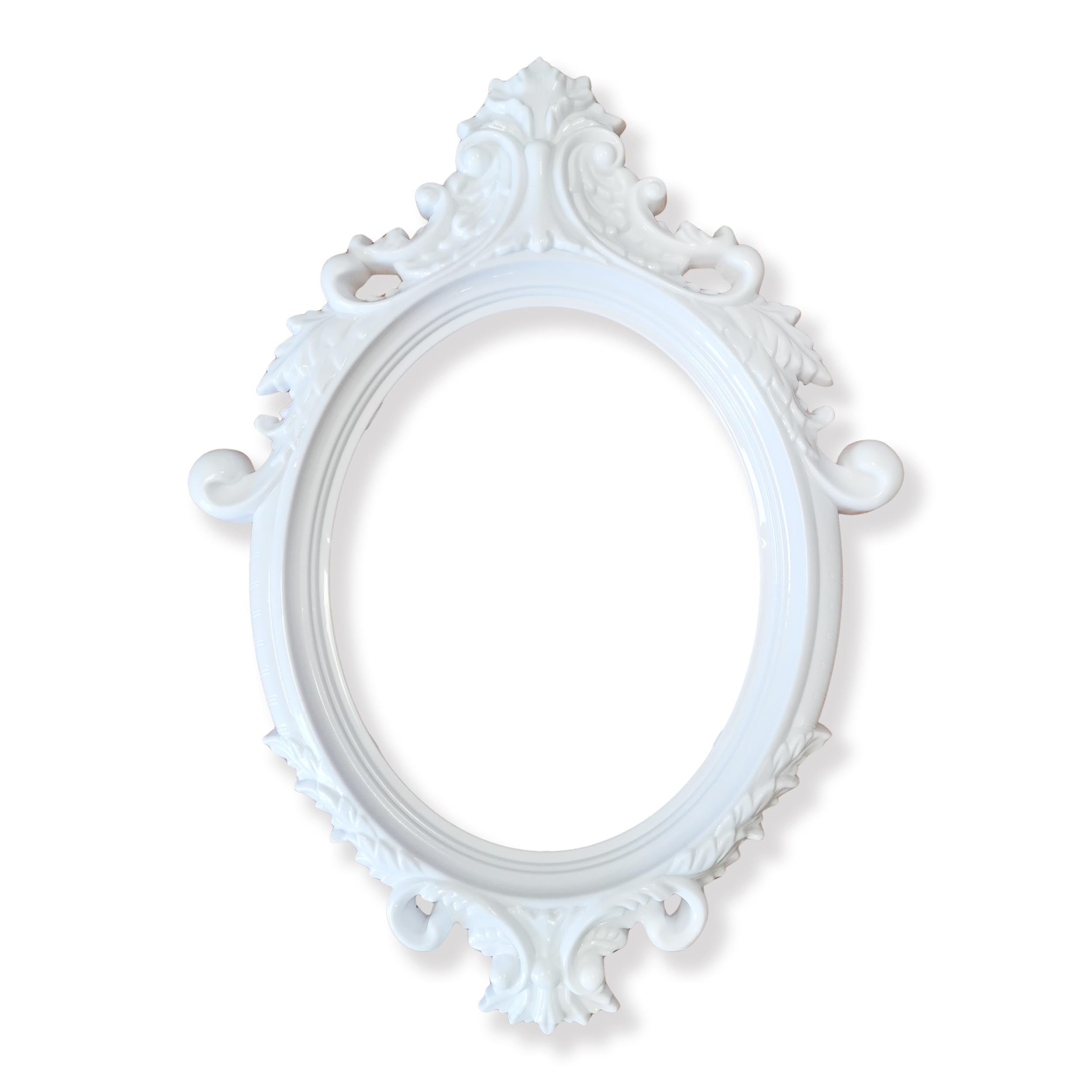 Pohotobooth Props Ltd White Large Oval Selfie Posing Frame Photo Booth Prop Hen Wedding Party (White Large Oval)