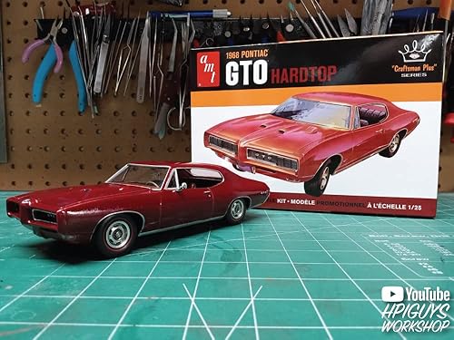 Miniatura 5 de AMT 1968 Pontiac GTO Hardtop Craftsman Plus 1:25 Kit de modelo a escala 1:25