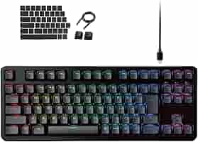 ELECOM - 未使用 ELECOM エレコム VK310C TKL GAMING KEYBOARD RGB EDITION 有線 ゲーミングキーボード 青軸 クリッキー FPS PC周辺機器 HY1149 V custom VK310C - TK-VK310CBK