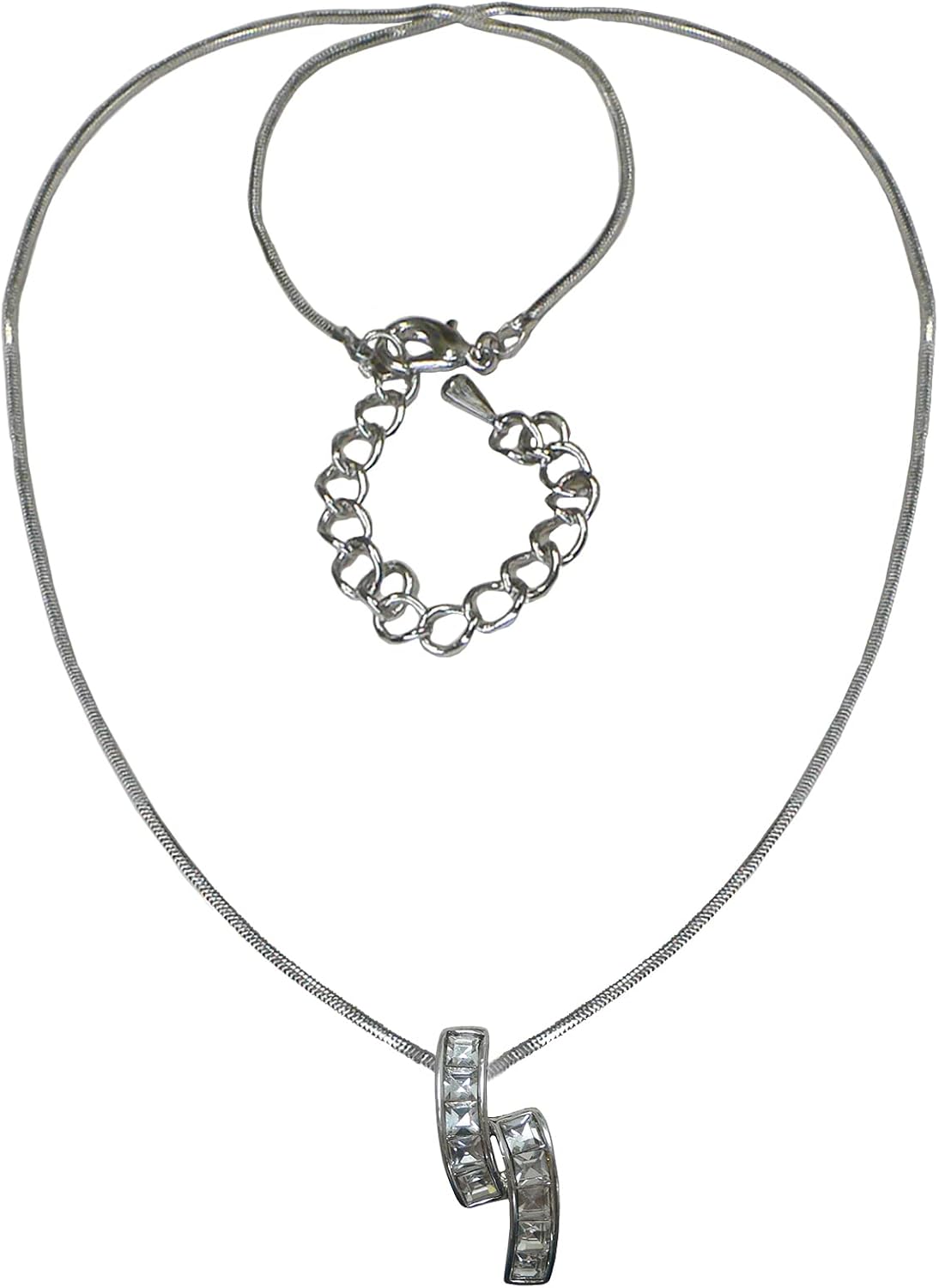Pendant Necklace Chain and Small PendantCrystal