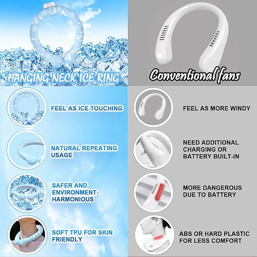 Miniatura 5 de Comfcolder - Enfriadores de cuello reutilizables para climas extremadamente calurosos en verano, enfriamiento por calor, anillo de enfriamiento de