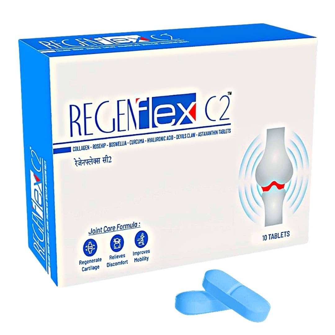 TAB ZYROCAL Regenflex C2 | Undenatured Type 2 Collagen With Hyaluronic Acid,Rosehip,Boswellia Serrata,Curcumin,Devils Claw,Astaxanthin | Advanced Joint Pain & Cartilage Repair Supplement | 10 Tablets (B0BP2JG7XJ) Amazon Price History, Amazon Price Tracker