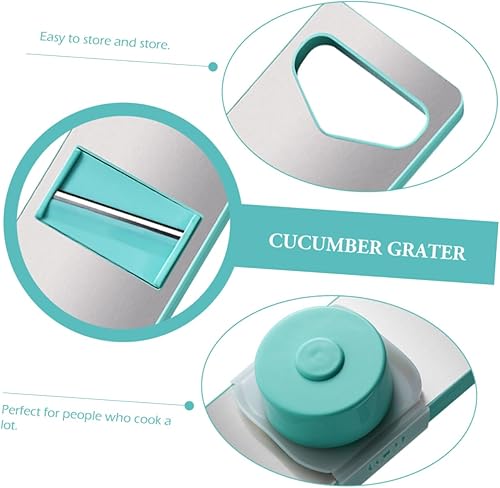 Miniatura 8 de 1 juego multifuncional rebanador de verduras y rallador con caja de almacenamiento, herramienta de cocina para zanahorias, pepinos y más sin diseño,