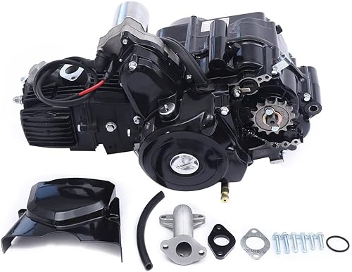 Kit de repuesto de motor de motor ATV GO Kart de 125 CC, transmisión semiautomática refrigerada por aire con motor inverso, motor de arranque