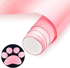 NANAPLUMS Plotterfolie Textil, Farbverlauf Farbe 3D-Puff-Vinyl Puff HTV Vinylrolle für T-Shirts, 3D-Puff-Hitzetransfer-Vinyl, Farbverlauf (Farbverlauf Rosa)