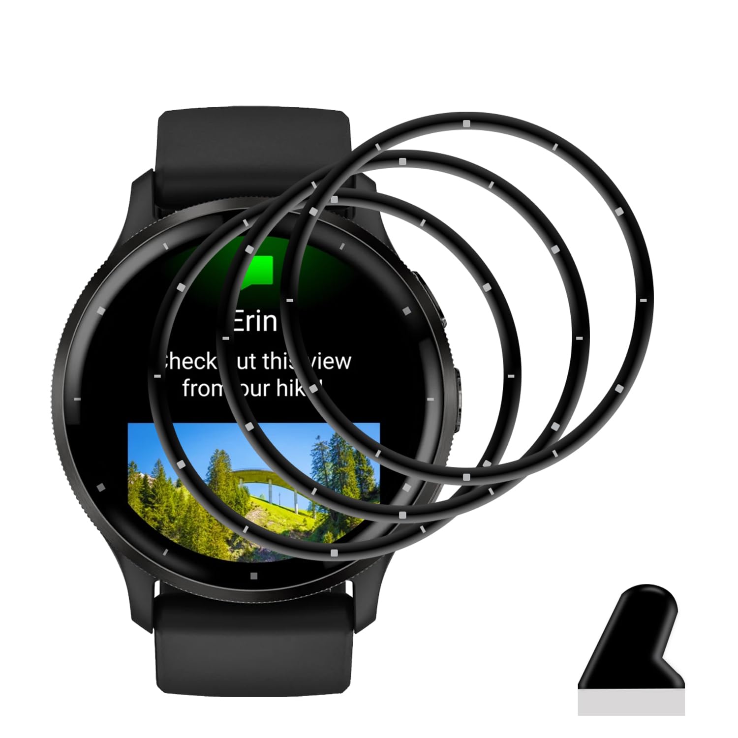 【3枚セット】 対応 GARMIN Venu 3 フィルム ガラスフィルム 3枚 PET複合材 炭素繊維 高透過率 対応 ガーミン Venu 3 保護フィルム 3D曲面カバー 対応 Venu 3 液晶保護フィルム キズ防止 耐衝撃 飛散防止 全面保護 3D Touch対応 高感度タッチ 気泡ゼロ 自動吸着 貼り付け簡単 GARMIN Venu 3 用 フィルム