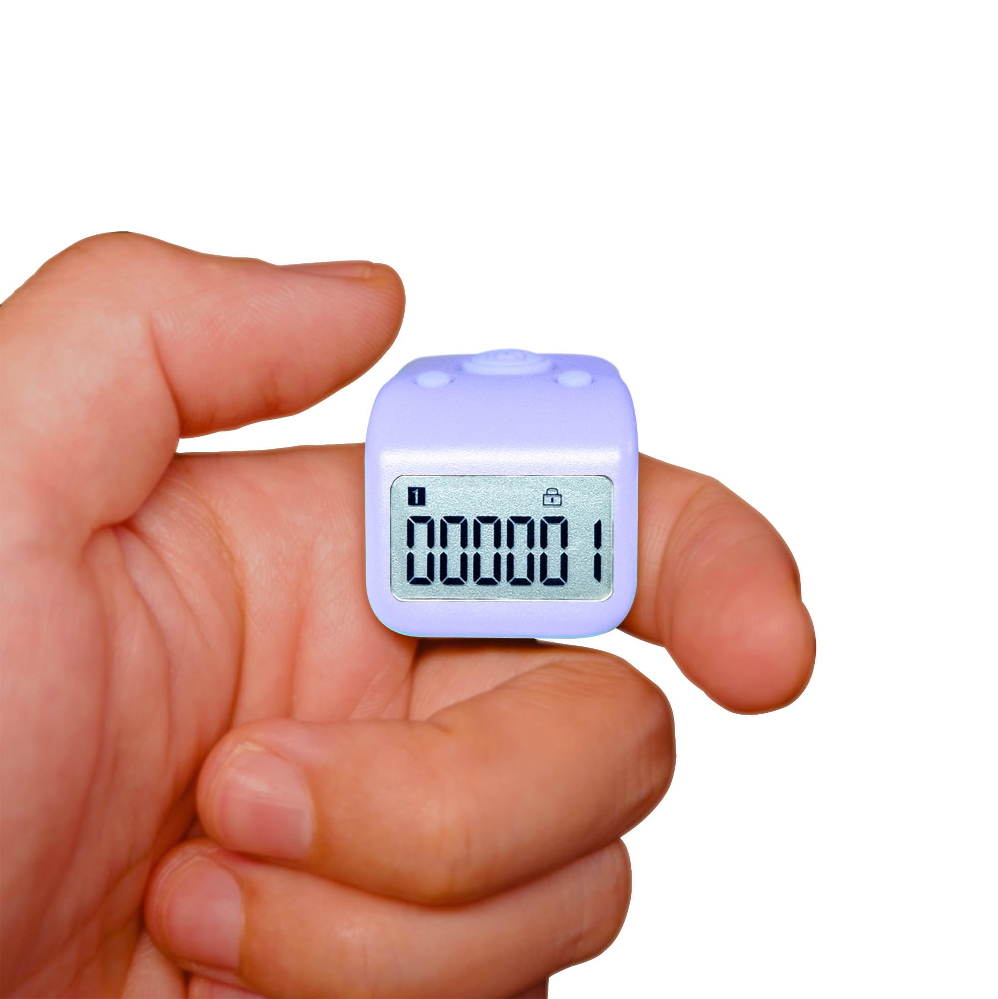 Rechargeable Silent Finger Counter 6 Channels Digital Tasbih Tally Clicker with LED for Prayer Knitting Sports Gift