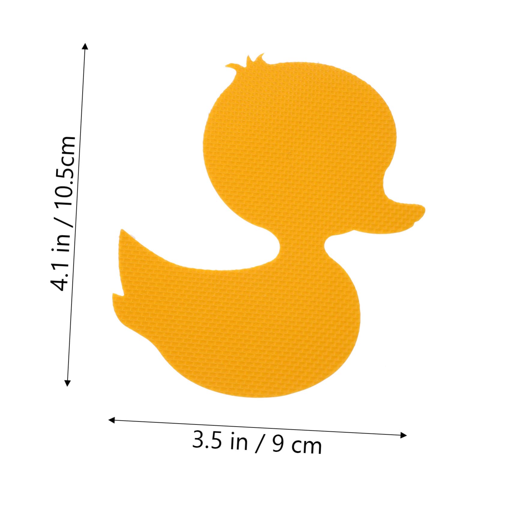 Cabilock 12pcs Cartoon Duck Non Slip Bathtub Stickers Adhesive Safety Decals for Shower Easy to Use Attractive Design for Home Bathroom Kitchen Pool