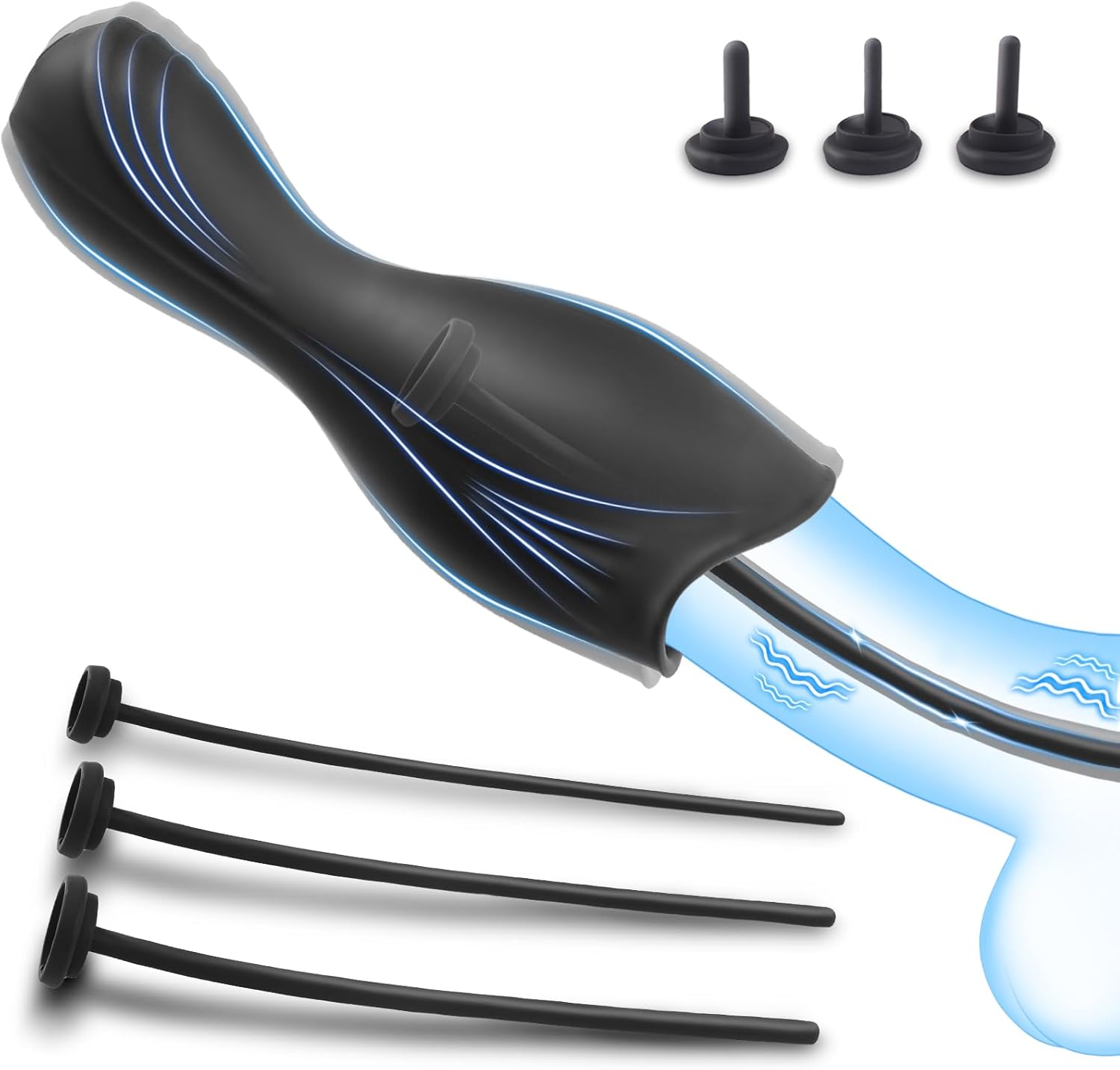 Male Sex Toy Penis Vibrator - Male Masturbator Adult Toys with 6 PCS Penis Plug Urethral Sound Dilators, 10 Vibration Male Stroker Penis Trainer Vibrators, Glans Stimulator Adult Sex Toys