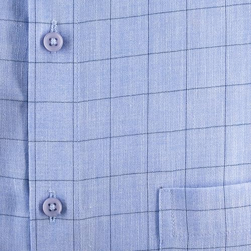 Image of 7-DAYS Men's Premium Checks Formal Shirt - Cotton Rich, Regular Fit, Full Sleeve, with Pocket, Wrinkle Resistant - Stylish Office & Everyday Wear.