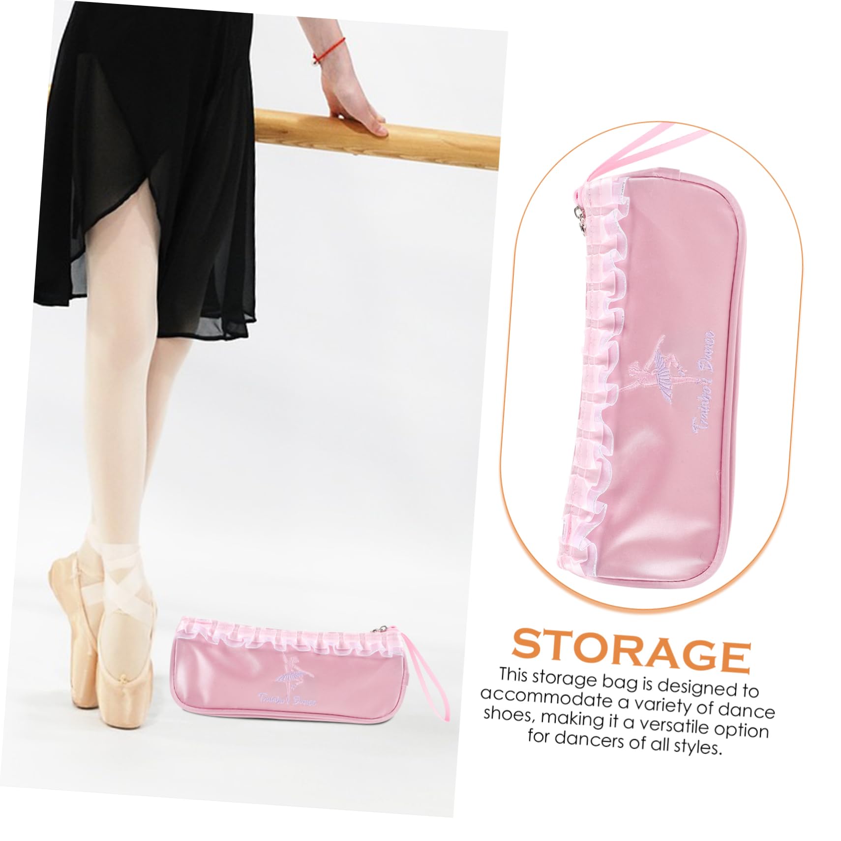 5piezas Bolsa De Almacenamiento para Organizador De Zapatos De Ballet Práctica y Portátil y