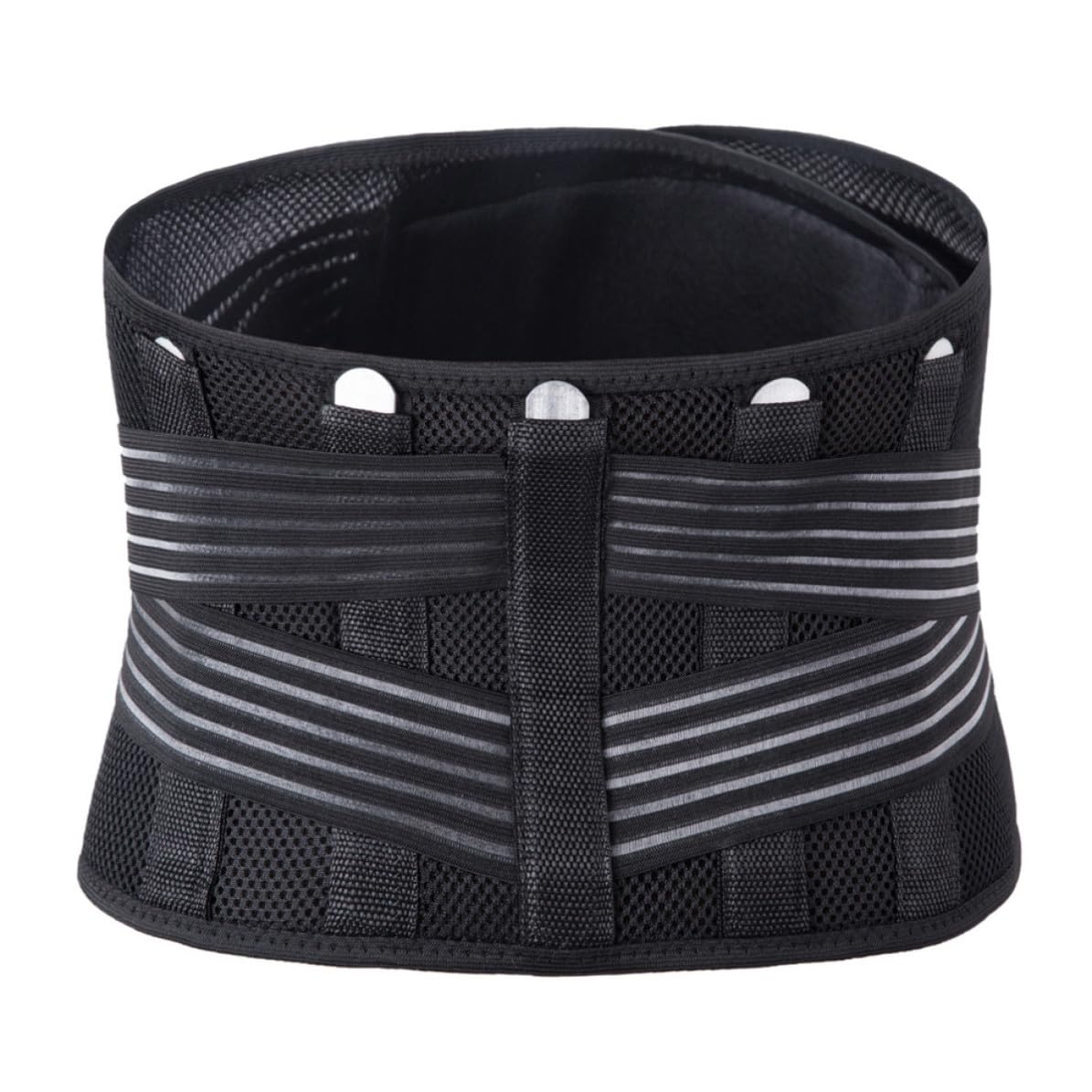 Cinturón lumbar de nylon y acero con soporte ajustable para running 8