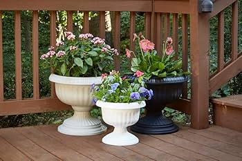 Amazon.co.jp: Southern Patio 18インチ ギリシャ風骨壷 ホワイト