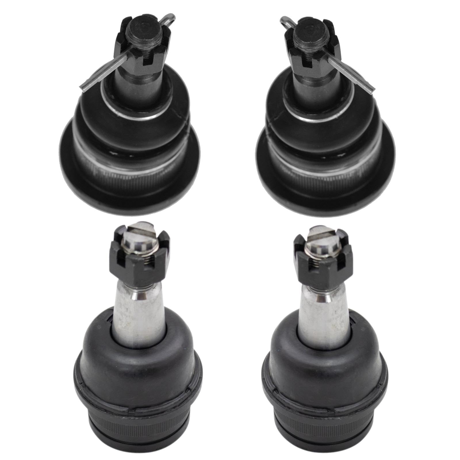 TRQ Front Upper and Lower Driver and Passenger Side Ball Joint Set Compatible with 97-99 Dodge Ram 1500 Sport RWD 97-99 Ram 1500 Laramie RWD 97-99 Ram