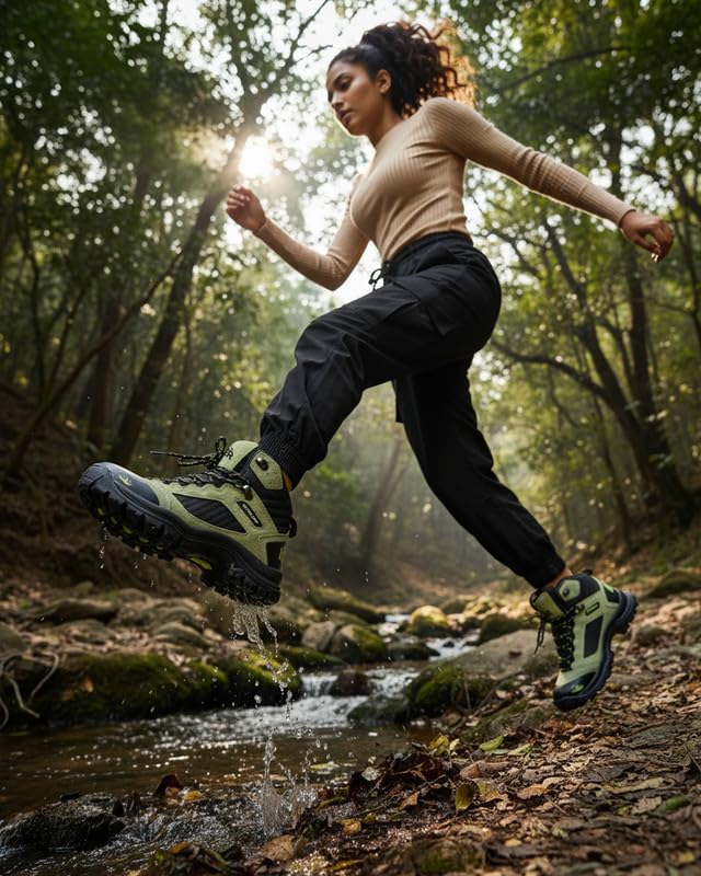 Image of Bacca Bucci Frontier Women's Hiking & Trekking Boots | Lightweight Textile Upper | High Grip Outdoor Trail Shoes for Women
